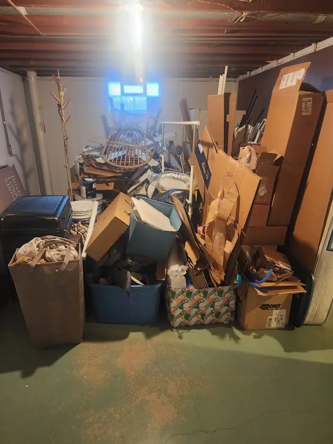 Roll-off dumpster container at job site for Roll Off Dumpster Rental in Kinderhook